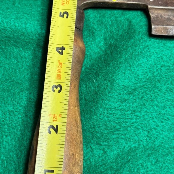 Vintage Ohio Tool Co 9" Draw Knife Woodworking Tool Wooden Handles Steel Blade - Picture 4 of 7